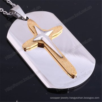 Stainless Steel Necklaces with Cross for Men Christian (IO-st239)